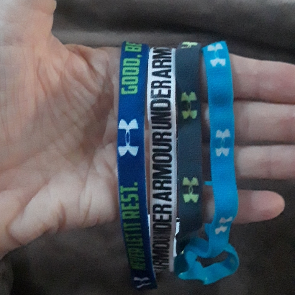 Set of four Under Armour headbands/sweatbands